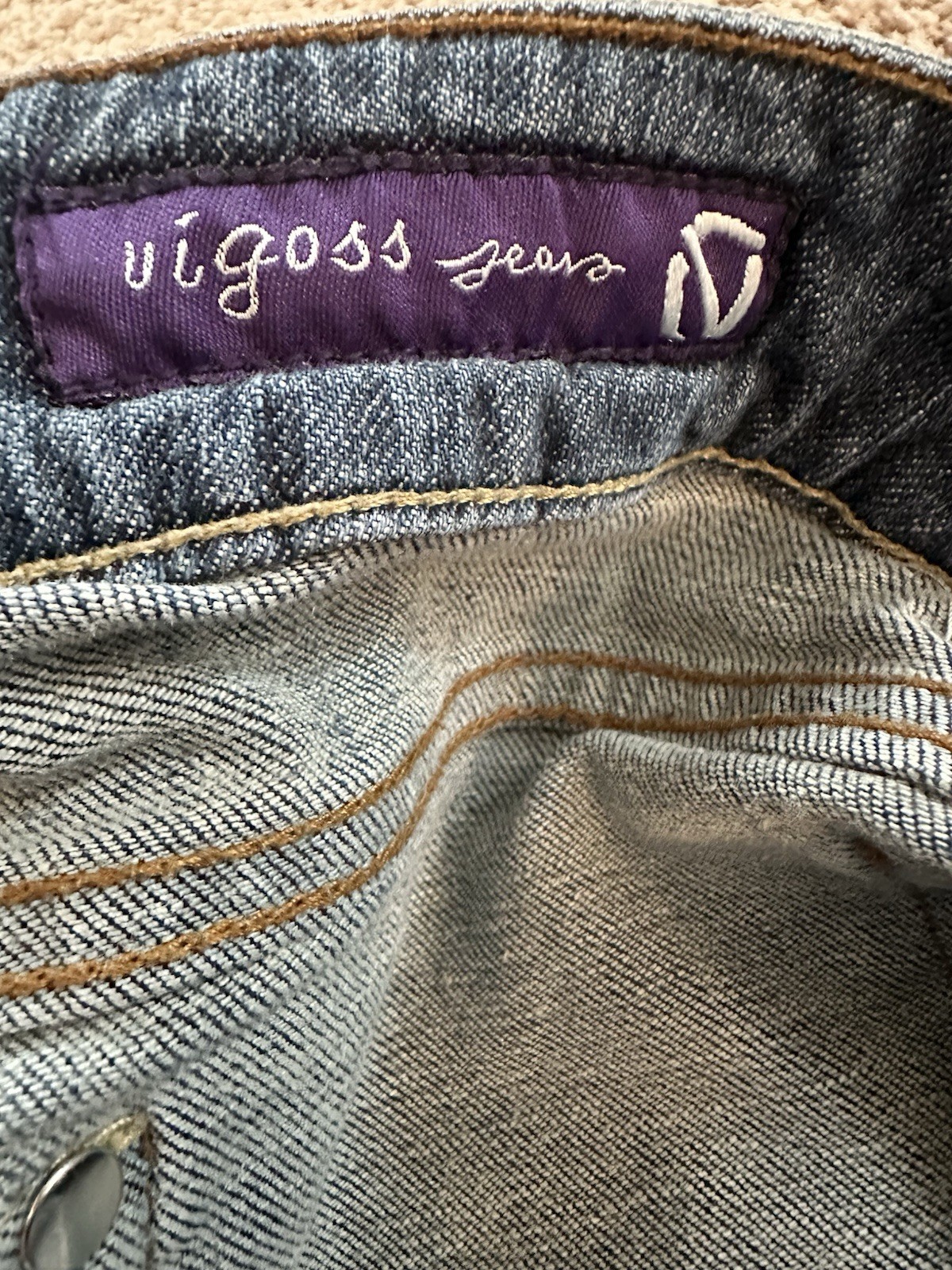 Vigoss Juniors Bootcut Medium Wash Blue Denim Stretch 5-Pocket Jeans Size 11