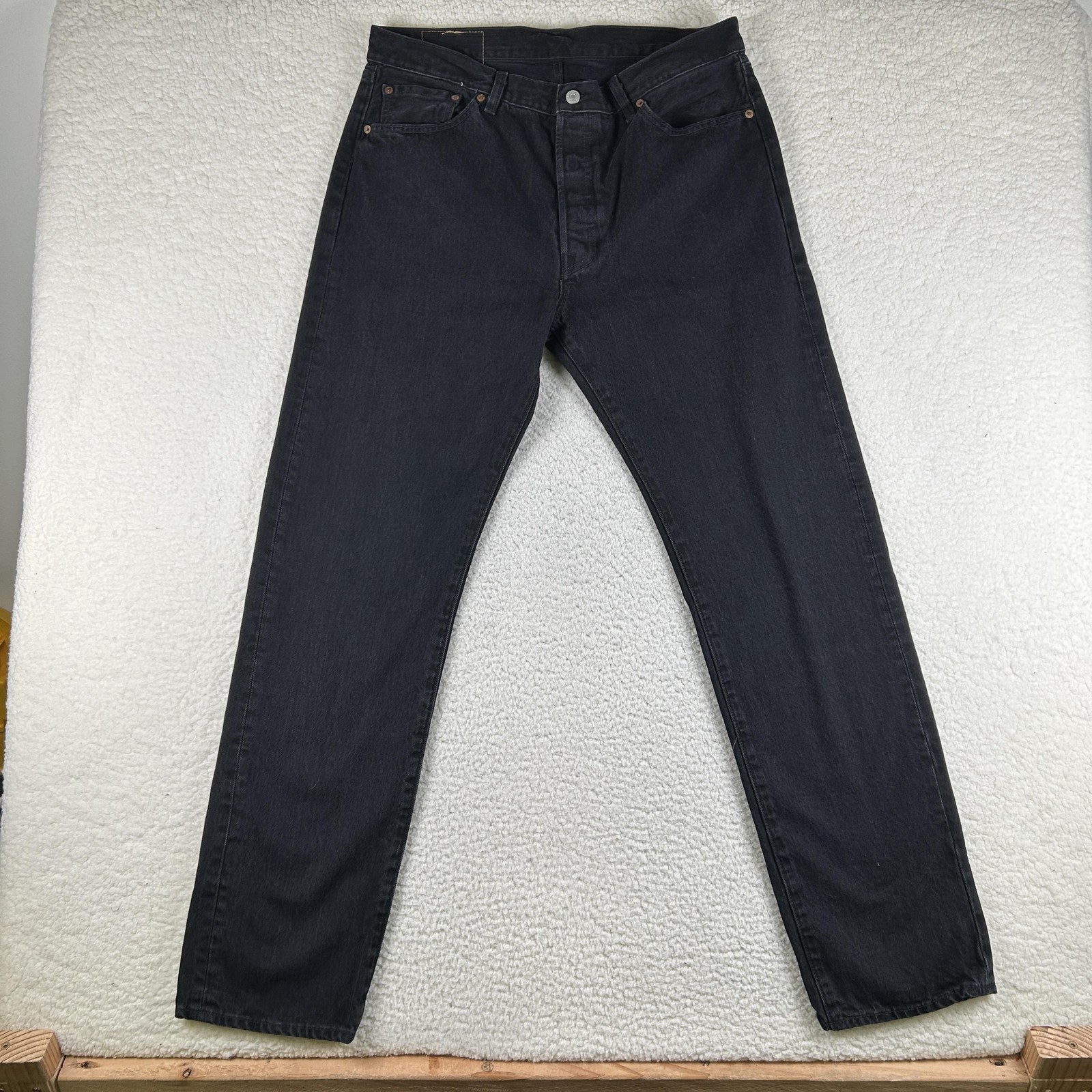 Levis 501 DT Denim Tears Jeans Mens 36×34 Charcoal Denim Straight Button Fly
