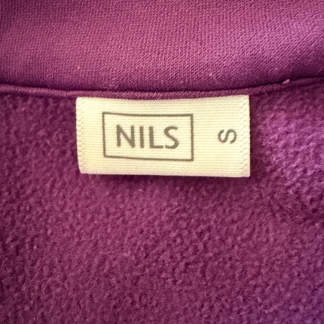 NILS Women’s 1/4 Zip Pullover Mock Neck Ski Base Layer Top Purple Sz Small