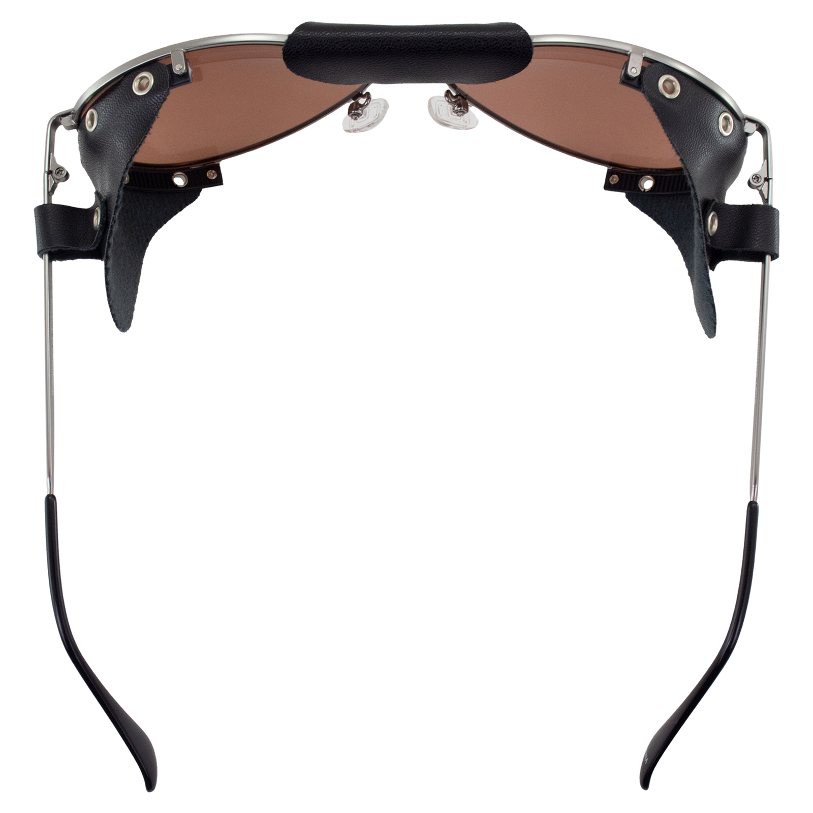 Global Vision Aviator-3 Motorcycle Sunglasses w/Side Shields Gunmetal Frames