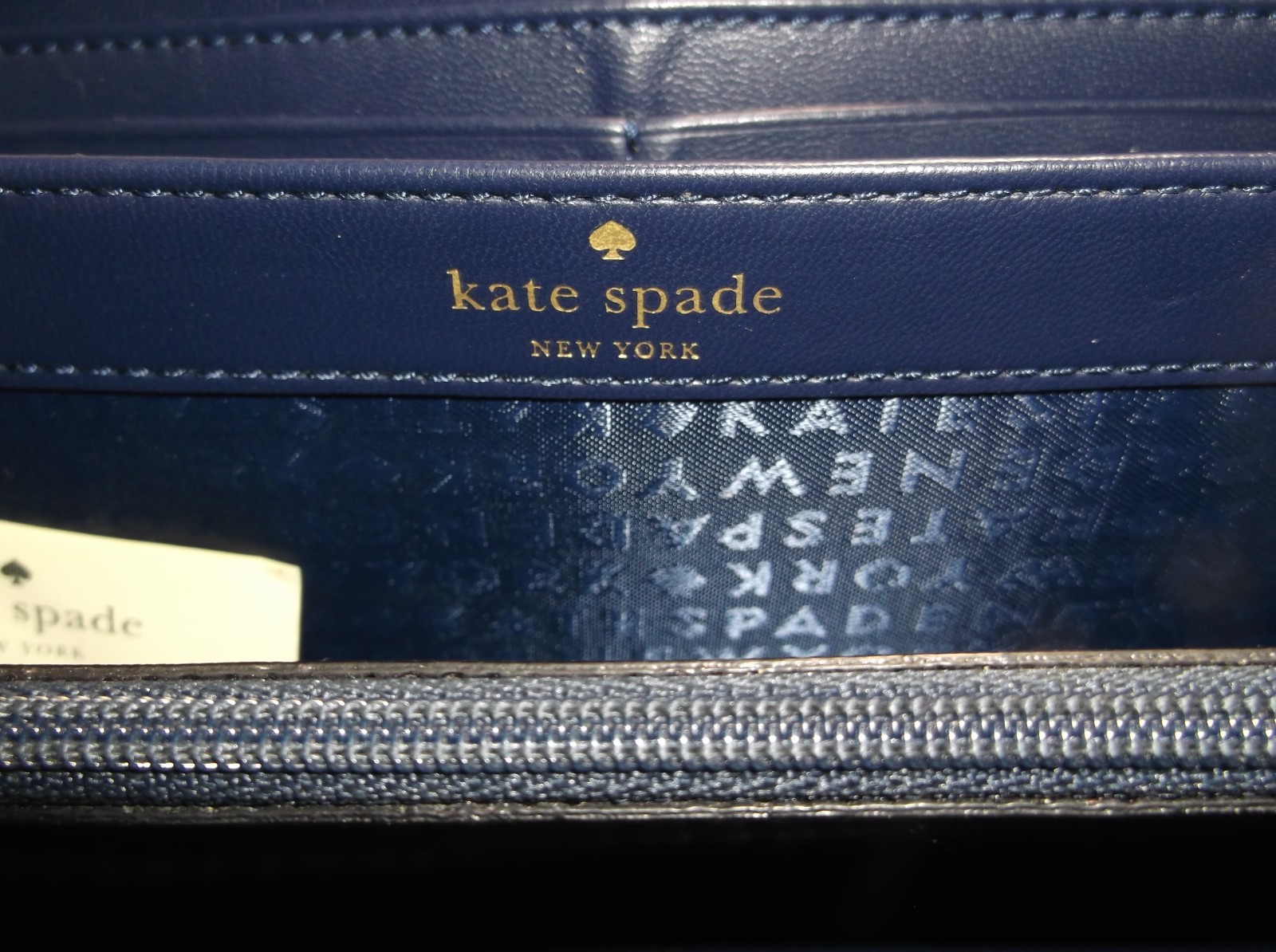 Kate Spade New York Spice Things Up Camel Neda Wallet Blue WLRU4841