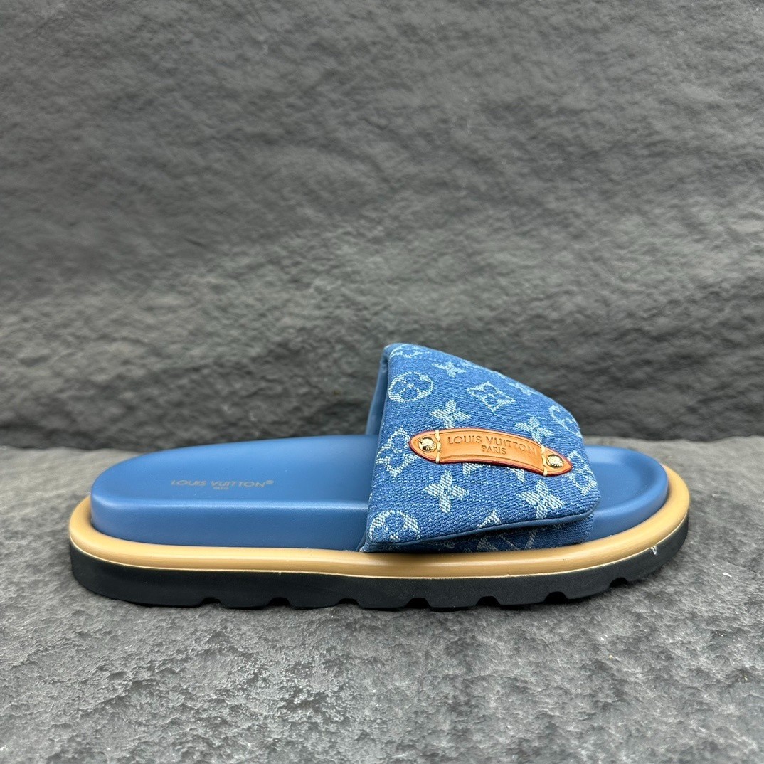 New Louis Vuitton POOL PILLOW COMFORT men’s flat sandals with box included