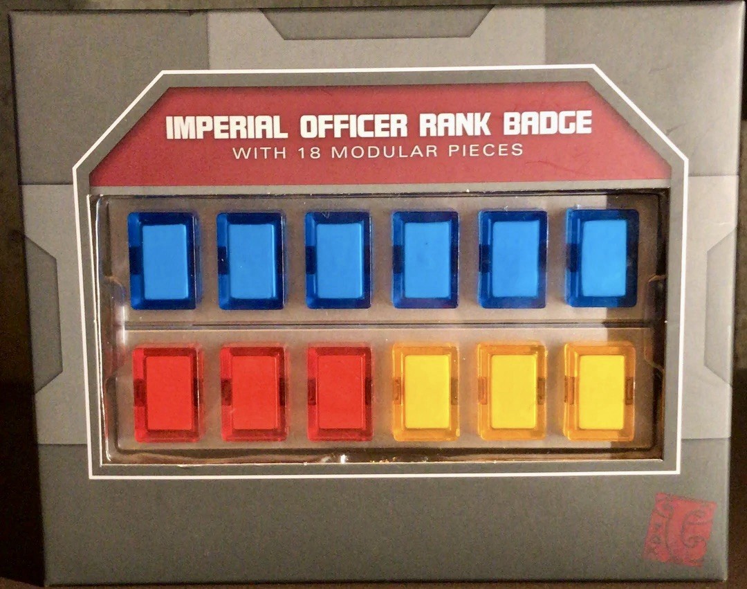 Disney Parks Star Wars Galaxy’s Edge Imperial Officer Rank Badge 18 Modular pcs