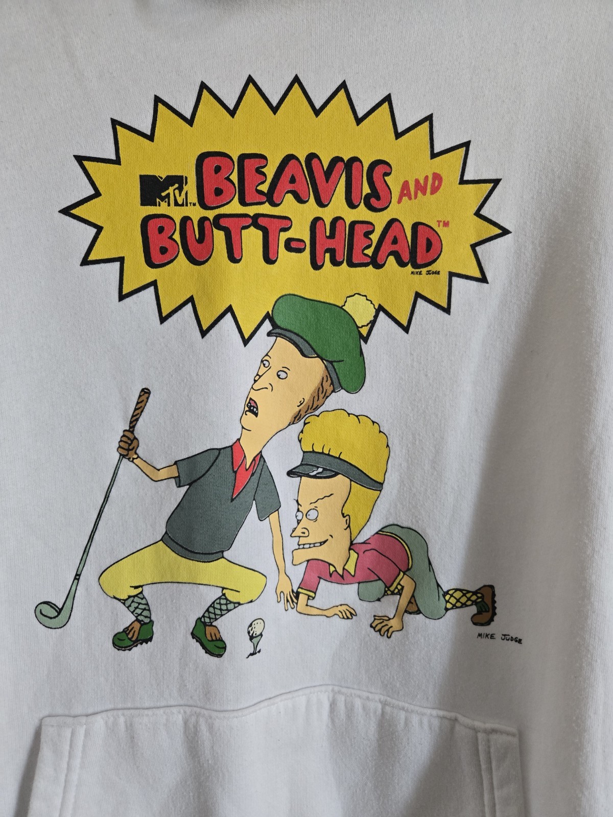 MTV Beavis and Butt-Head Pullovdr Hoodie Sweatshirt Adult Size S