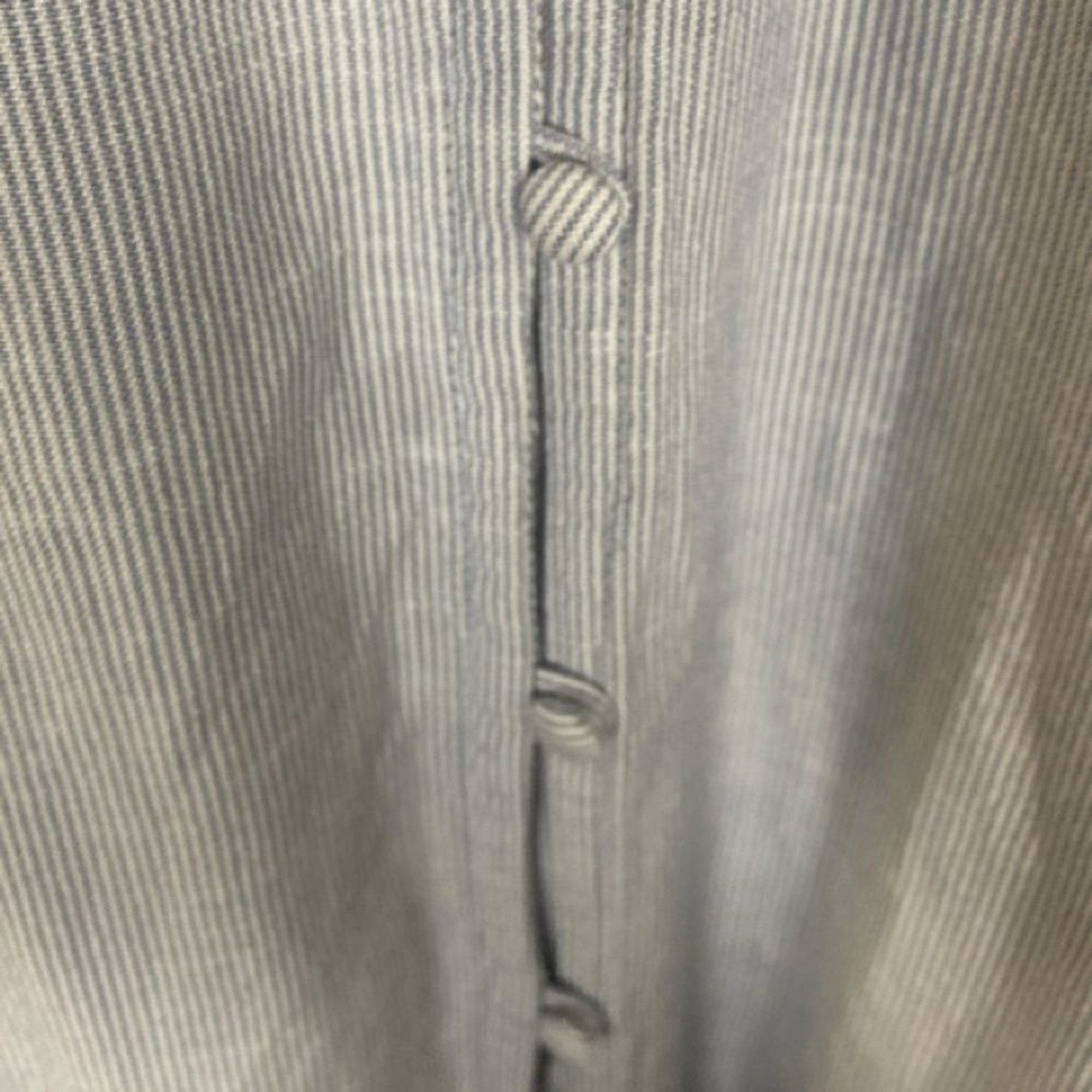 Lauren Conrad LC white light blue Striped Blue Blouse / Wms XXL