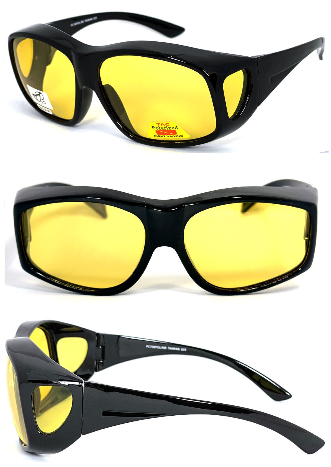 MEDIUM FIT OVER PRESCRIPTION GLASSES POLARIZED SUNGLASSES ANTI GLARE DAY NIGHT