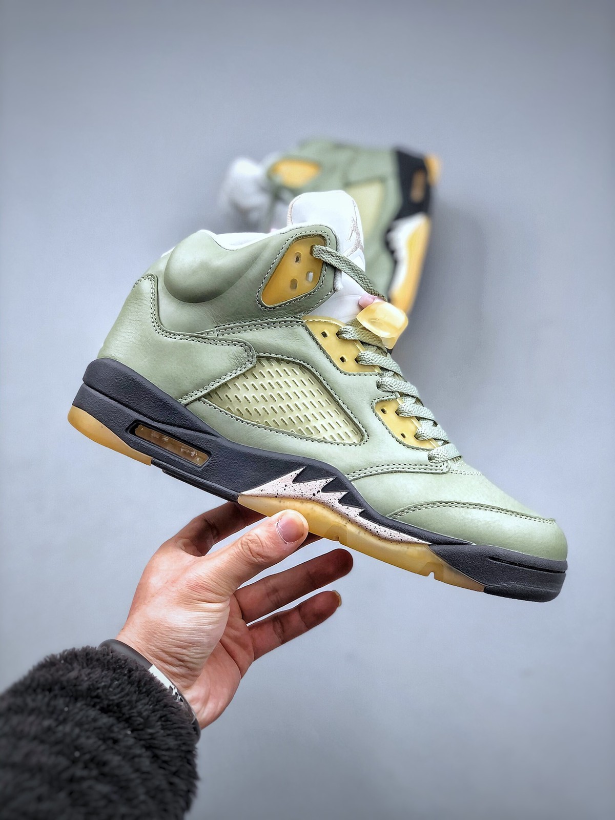DC7501-300 New NK AJ5 Retro Jade Horizon Men’s Size 4-13