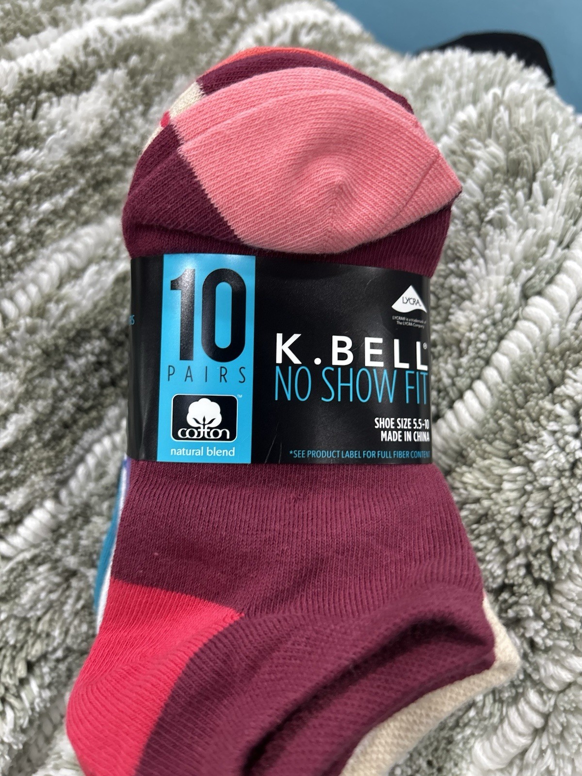 K. Bell Women’s No Show Socks, 5.5-10 Shoe Size, 10 Pairs( Pick Own Color )