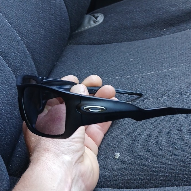 Oakley Masseter 009486-0160 Wrap Sunglasses Black Frame Tinted Black Lens