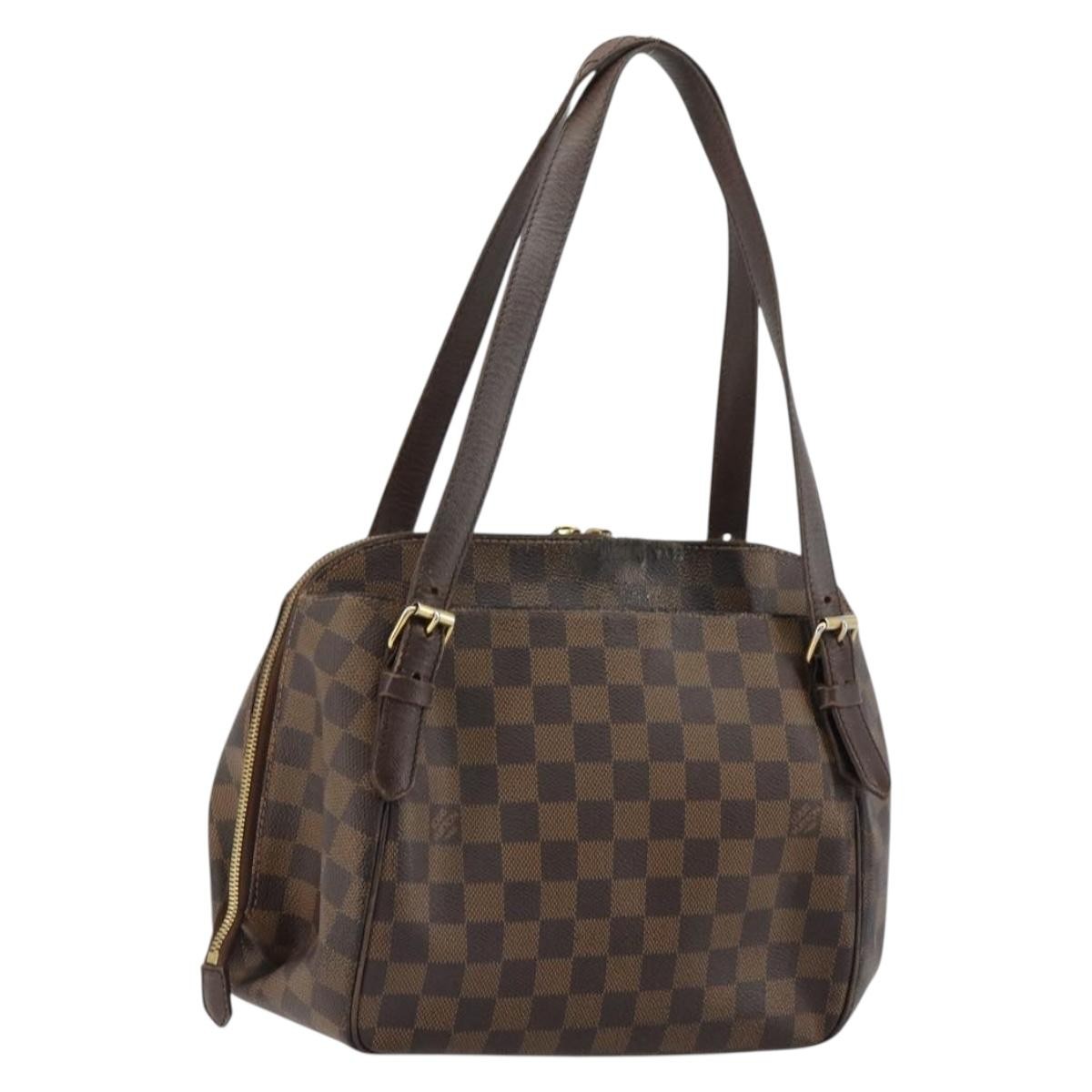 LOUIS VUITTON Damier Ebene Belem MM Hand Bag N51174 LV Auth BA12741