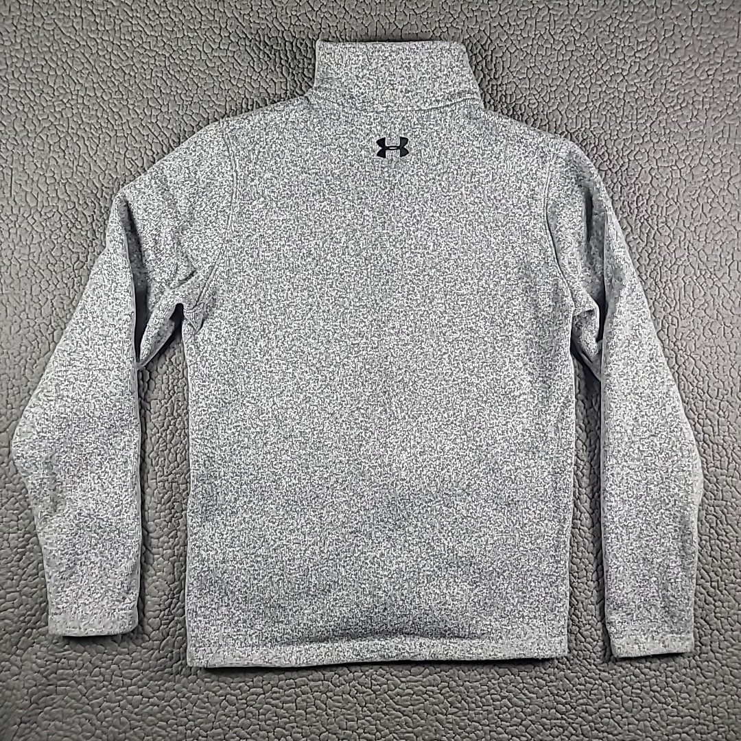 Under Armour Sweatshirt M3ens S Gray Full Zip Jacket Semi-Fitted All Season