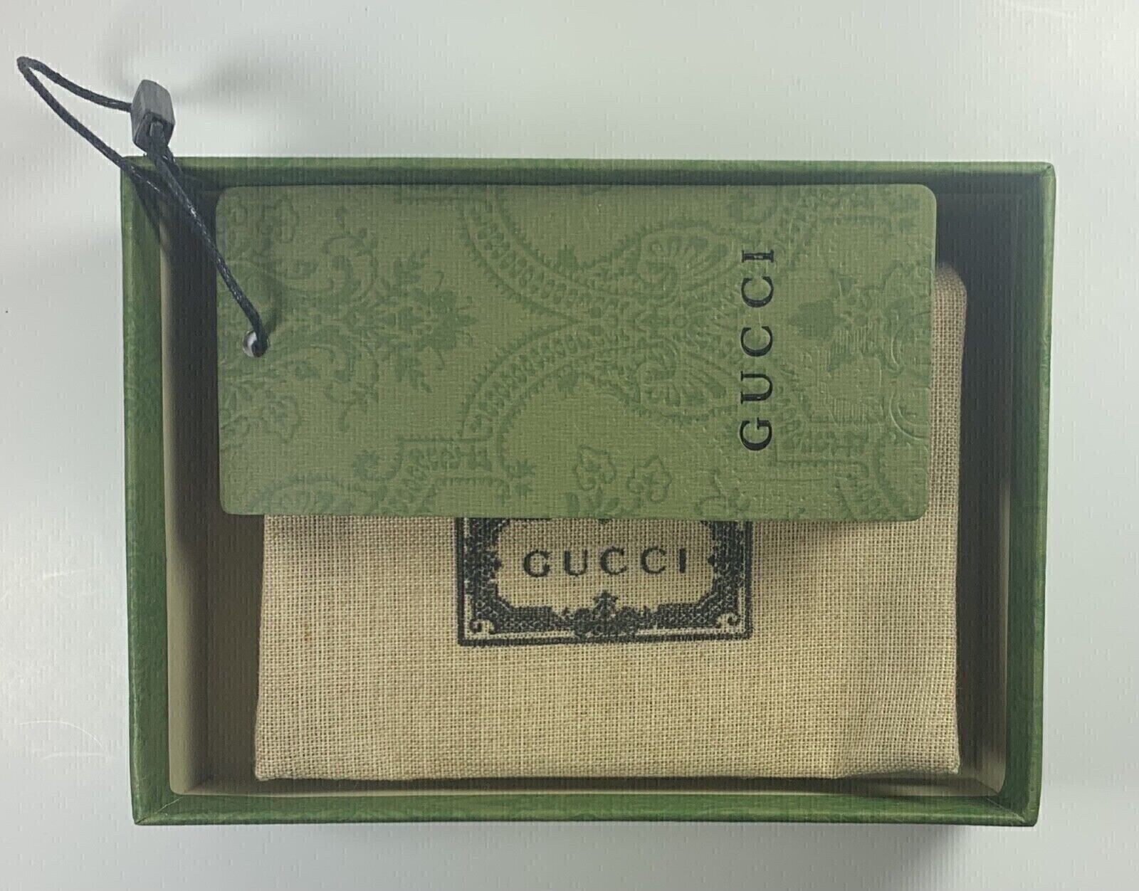 GUCCI MARMONT BLACK GG LEATHER WALLET CARD CASE HOLDER
