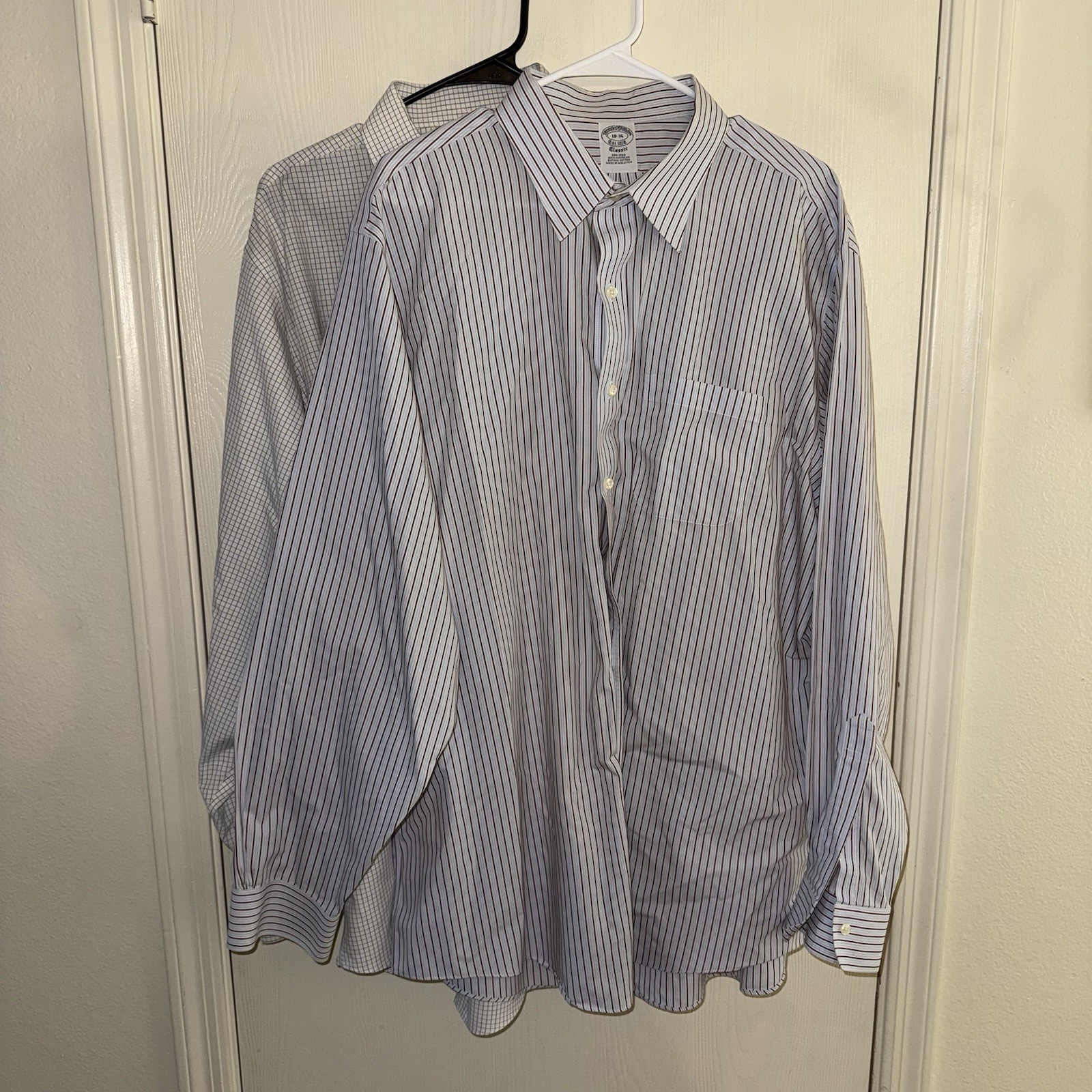Set Of 2 Brooks Brothers Dress Shirts In Sz. 36. 100% Supima Cotton; 100% Cotton