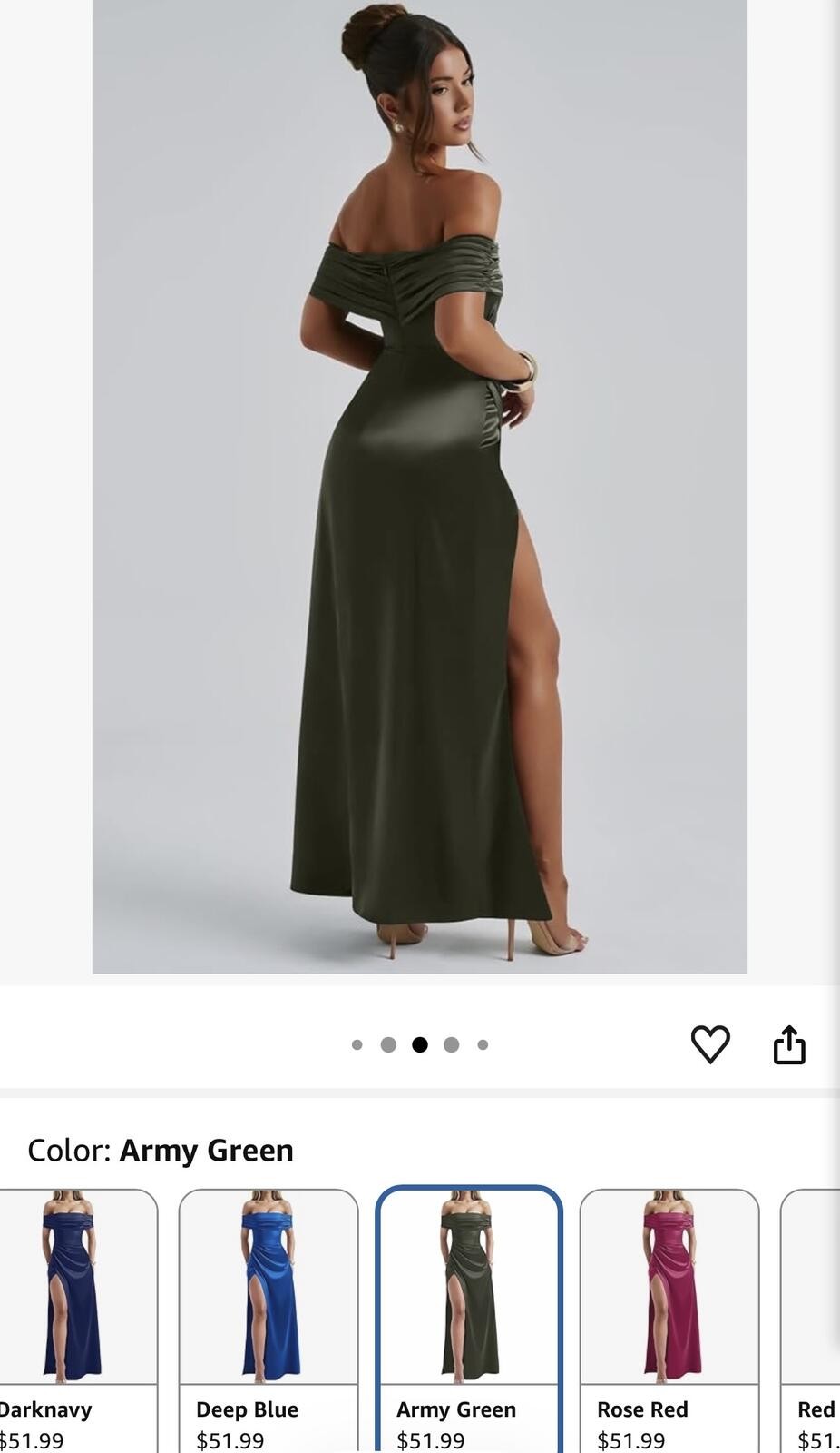 Viral OYS Off Shoulder Formal Dress
