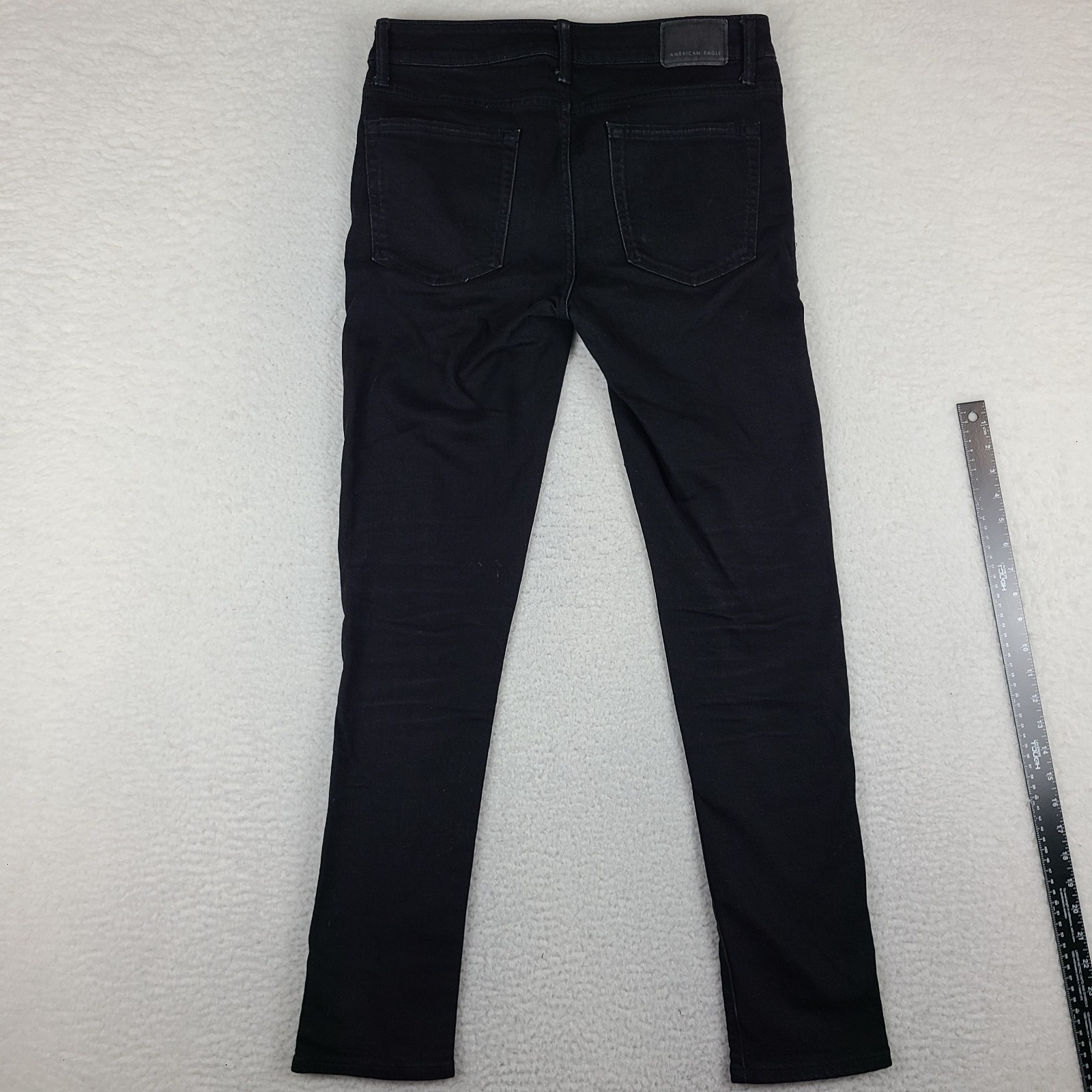 American Eagle Jeans Mens 32×32 Black Wash Airflex + Skinny Denim