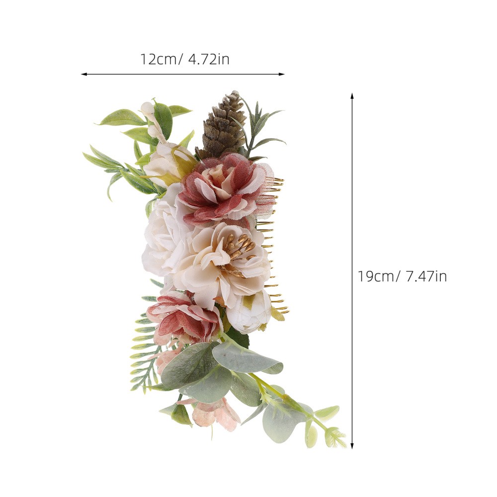 Decorative Wedding Hair Accessories White Bridal Hair Side Comb for Women
