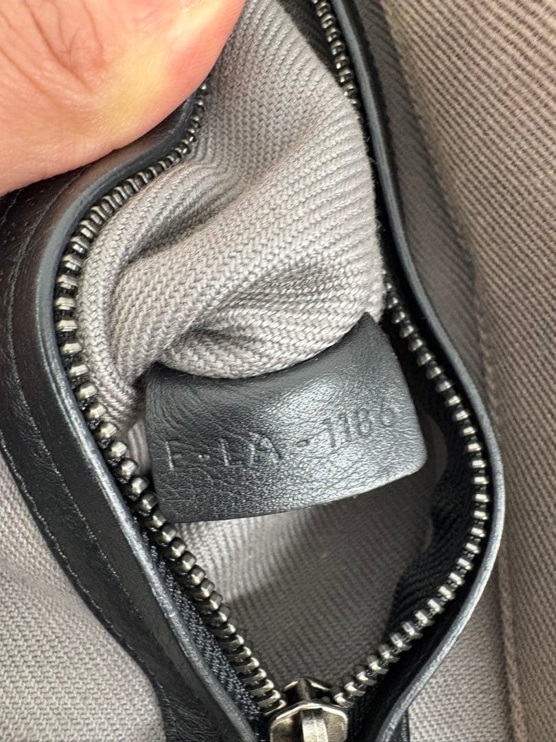 CELINE Luggage Phantom Tote Large Dark Gray Denim Leather Auth Cleaned Bag