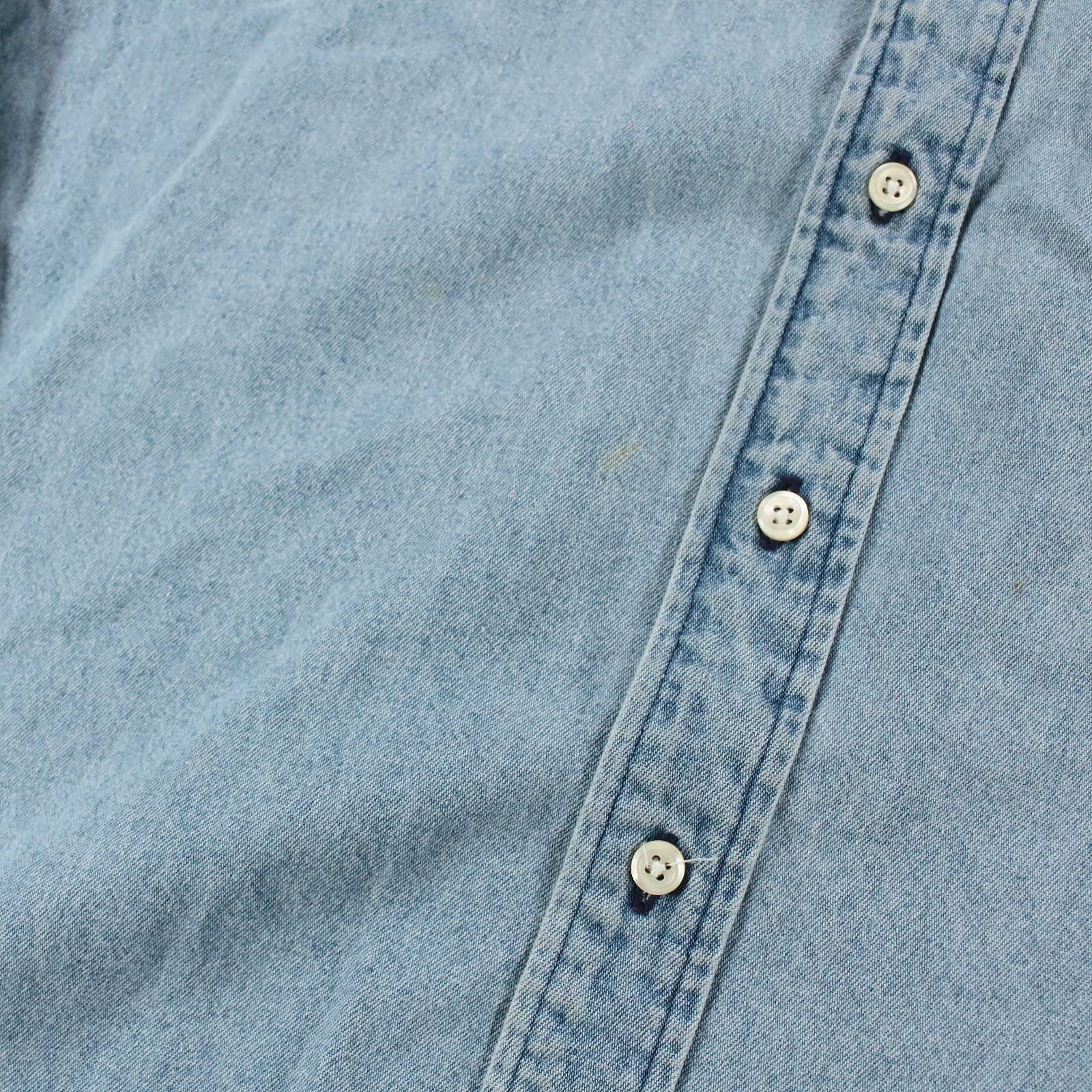 RALPH LAUREN embroidered pony denim work shirt XL tag vtg 90s y2k prep