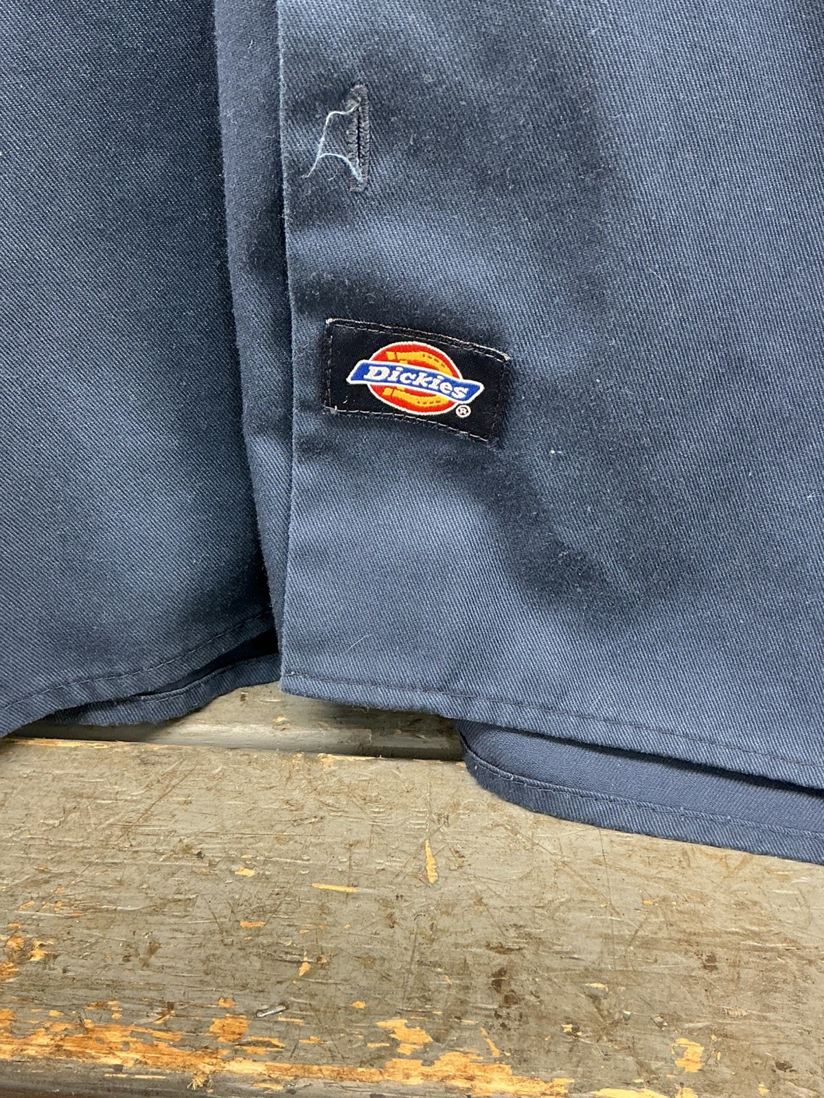 Dickies Work Shirt Men’s Medium Blue Short Sleeve Button Up