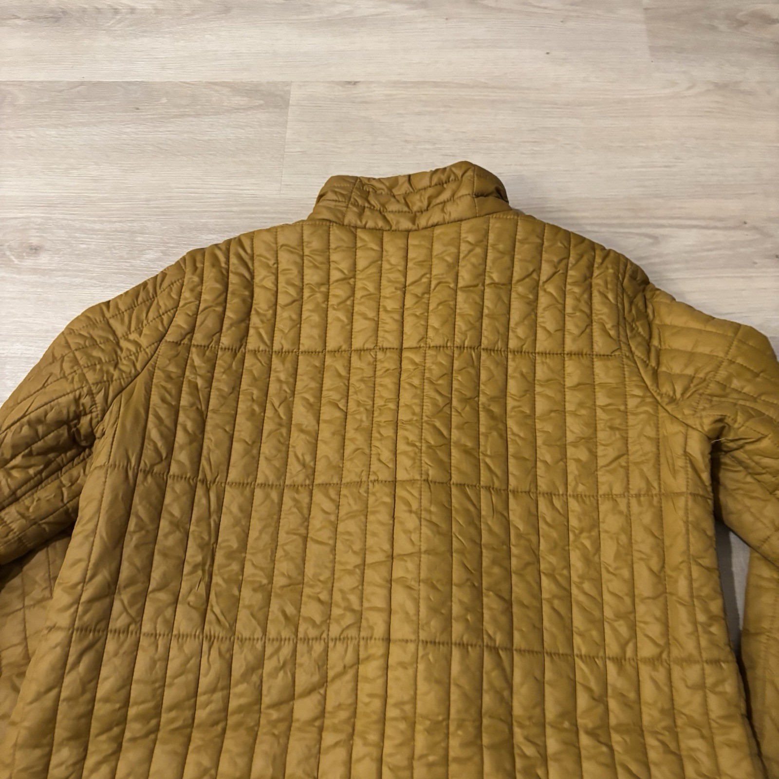 Eileen Fisher Puffer Jacket Women’s Small Brown Full Zip Snap Button Winter*