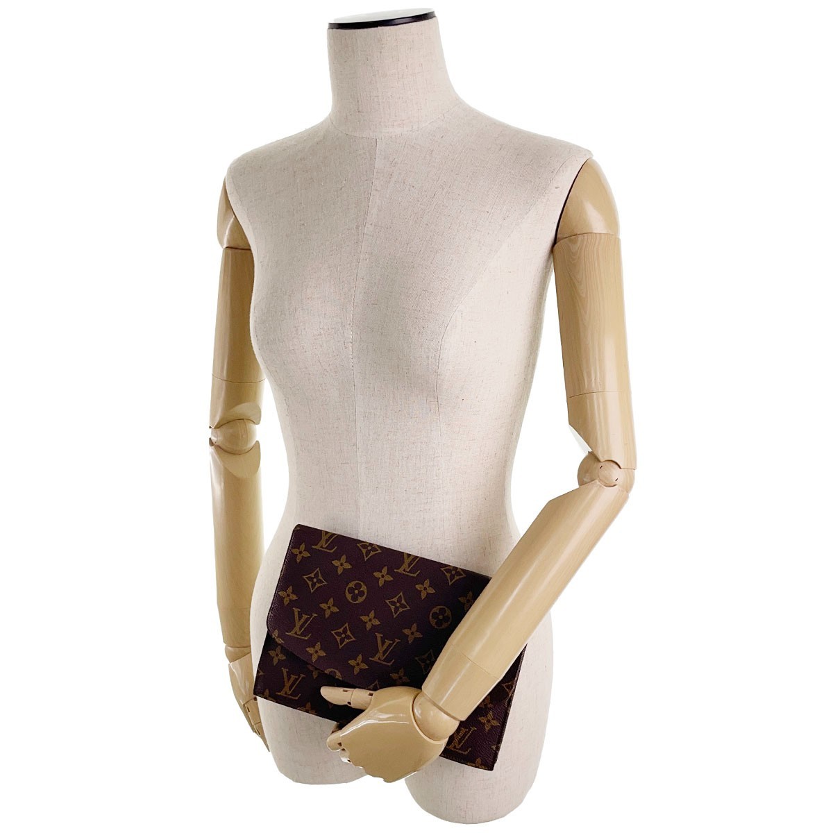 Louis Vuitton Monogram Pochette Rabat 23 Leather Brown Clutch bag 4724