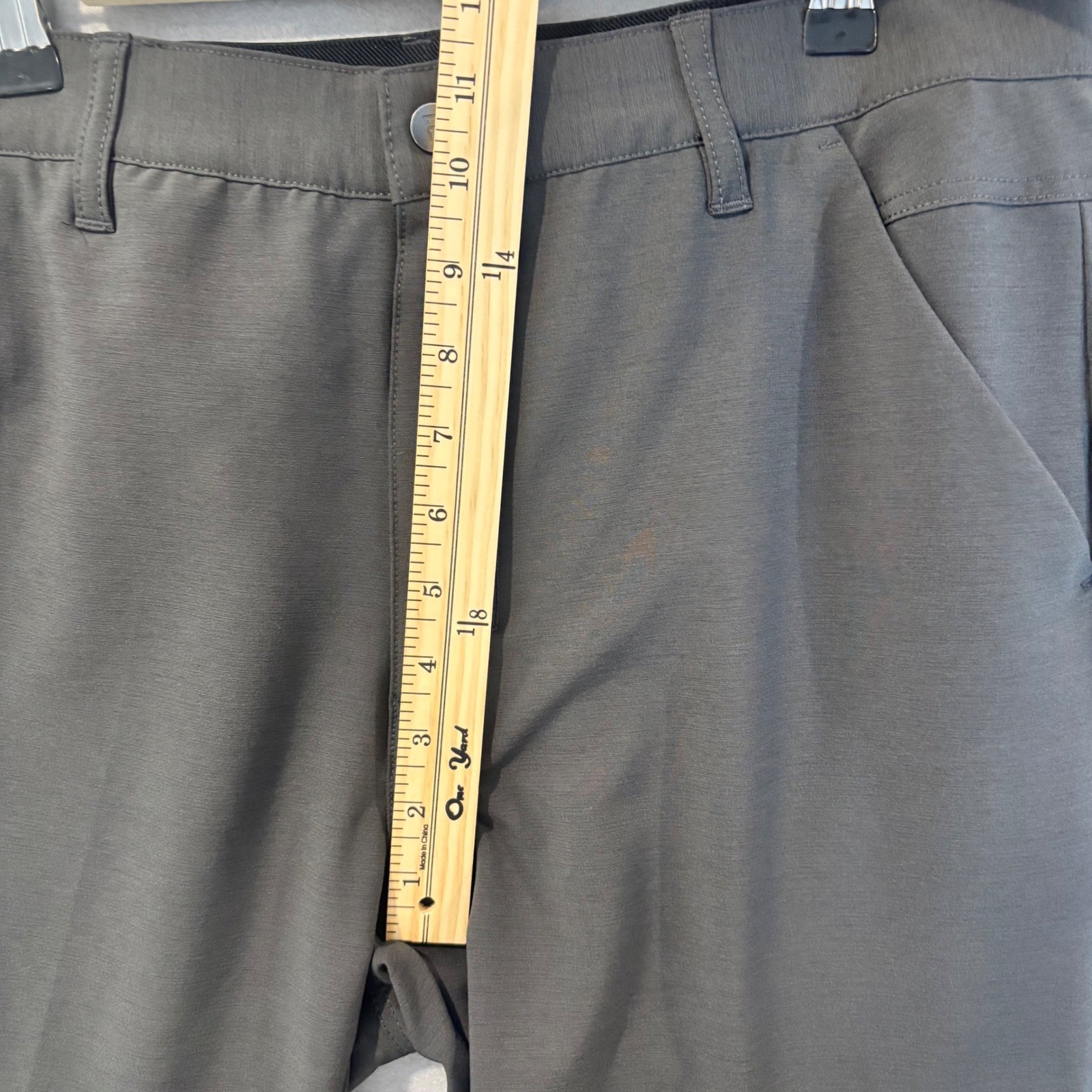 BYLT Premium Basics Mens Everyday Pant Charcoal Grey Stretch Trousers Size 34