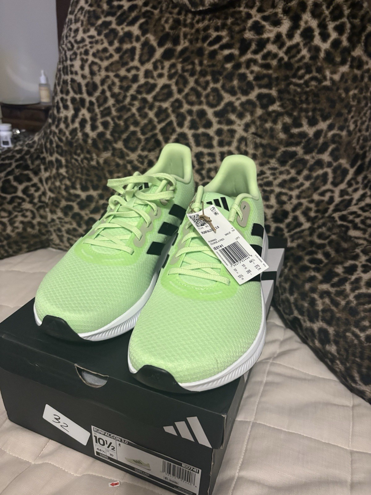adidas Runfalcon 3.0 Men’s Running & Jogging Sneakers Green/Black/White IE0741