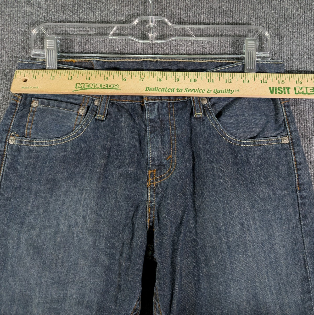 Levis 527 Slim Bootcut Jeans Mens 29×30 Medium Wash Blue Denim Low Rise Cowboy