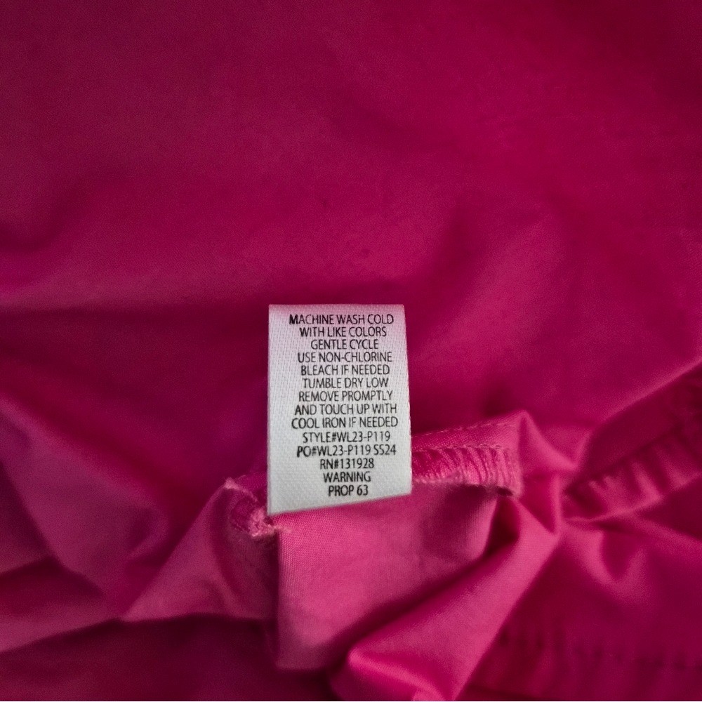 Wishlist Apparel Fuchsia Pink Ruffle Sleeve Peplum Midi Dress Women’s Small NWT