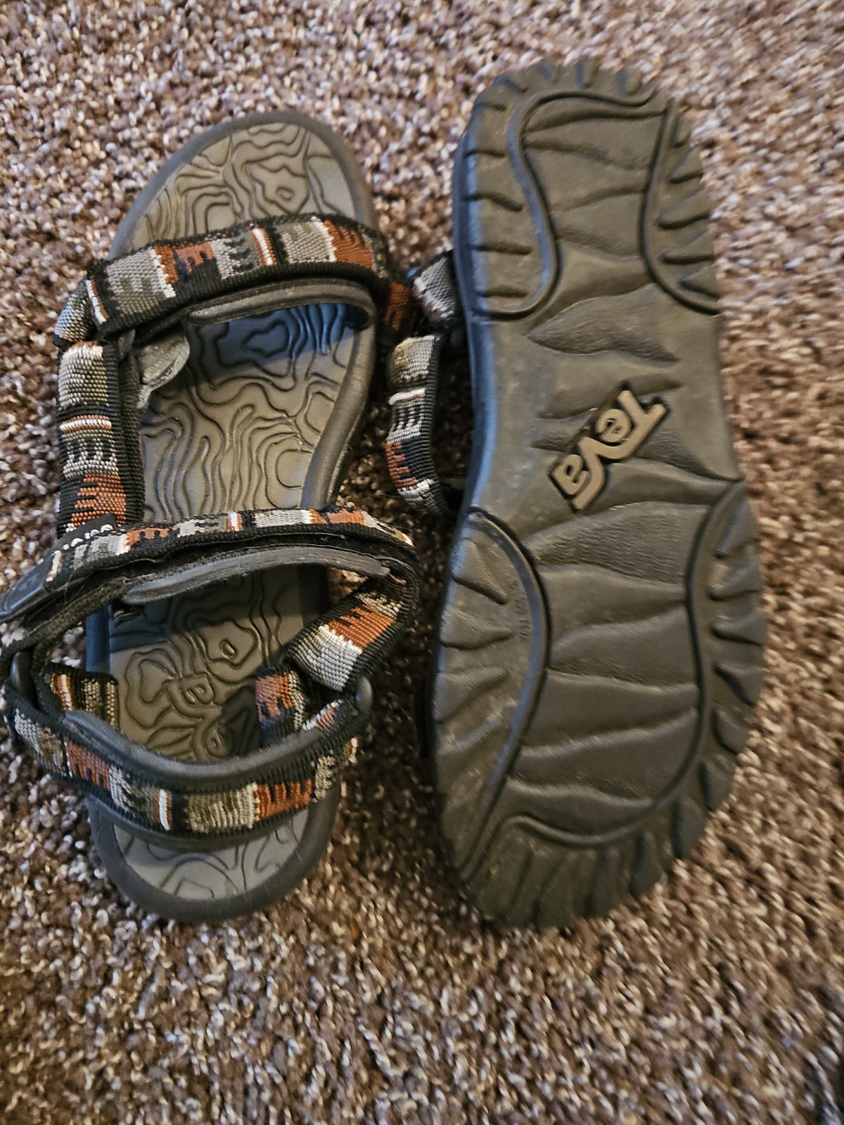 TEVA TERRA Fi HURRICANE XLT MEN’s SANDALS SCORPION RIVER PRINT SIZE 8