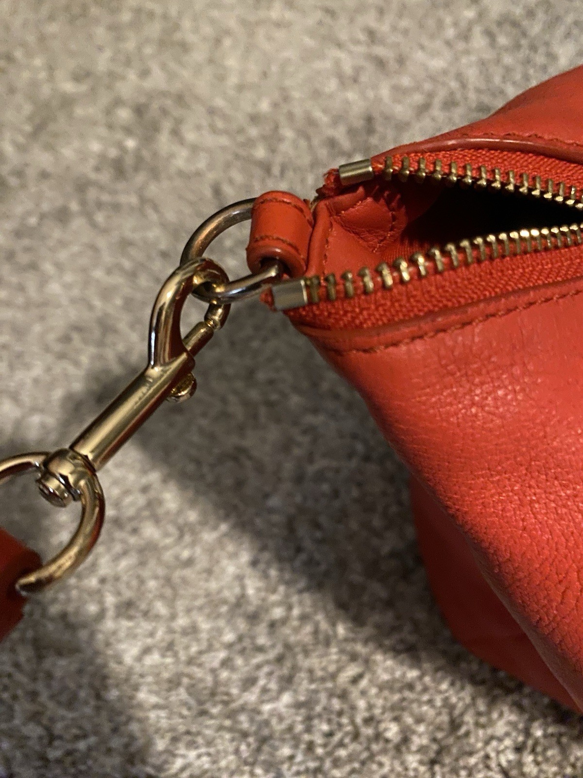 Coach Kelsey Satchel Bag Red Pebbled Leather Shoulder Bag Double Handle F28993
