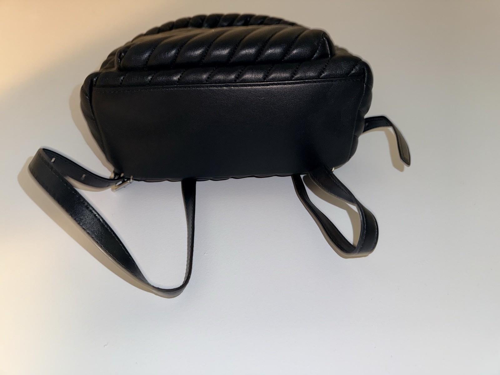 Michael Kors Quilted Leather Backpack – Black