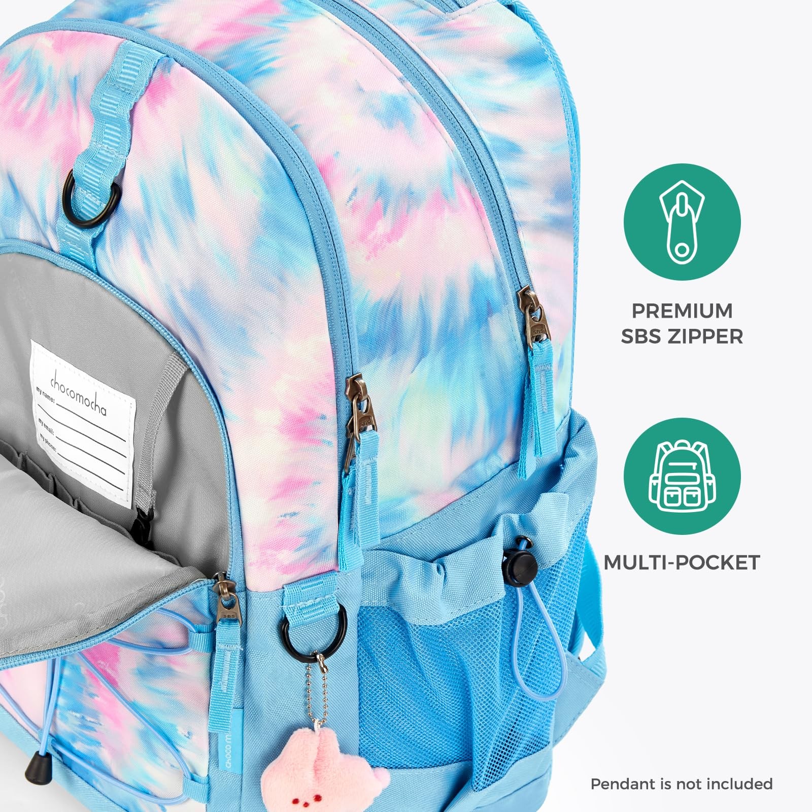 18 Inch Daisy Backpack Teen Girls Travel School Middle Large Bookbag Blue