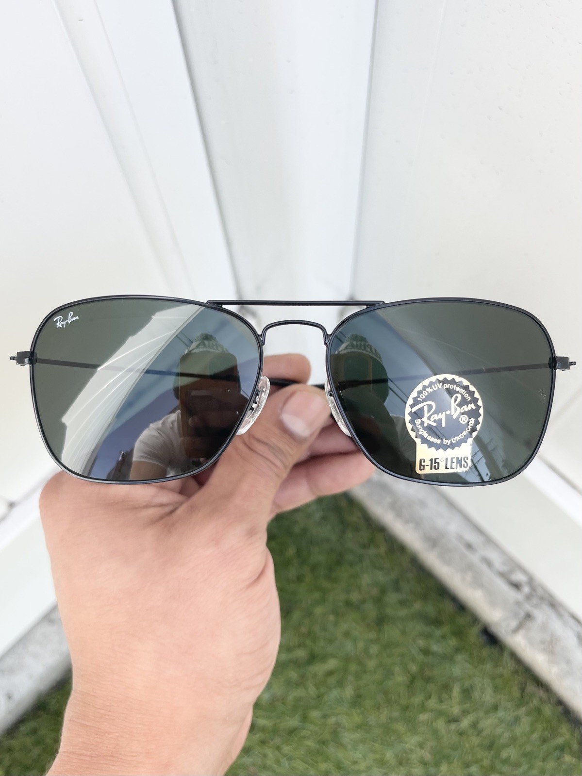 NEW Authentic Ray Ban Classic Caravan RB3136 3136 Black G15 Lens Size 58/15
