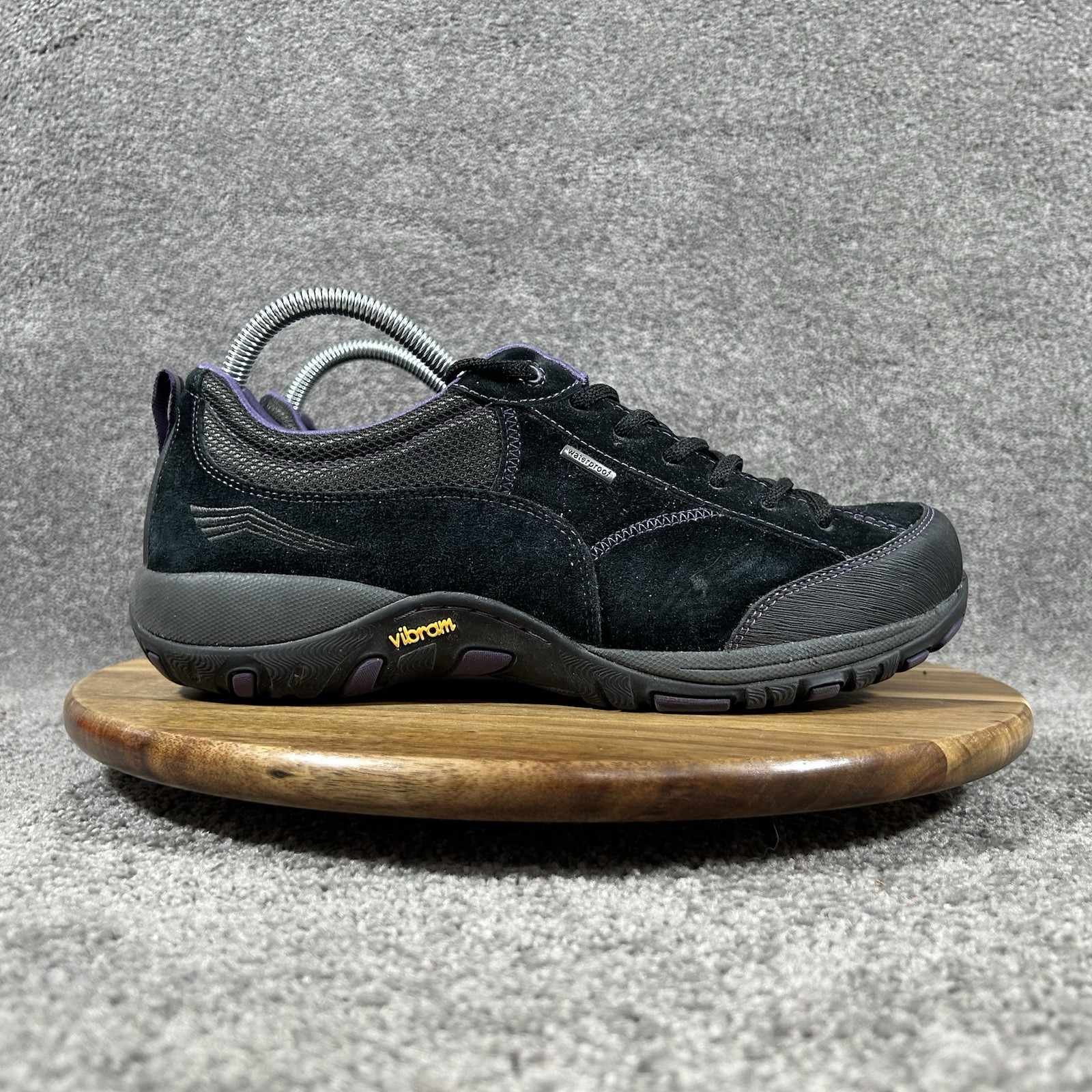 Dansko Paisley Women’s Size 41 Black Purple Suede Nurse Outdoor Trail Shoes Used