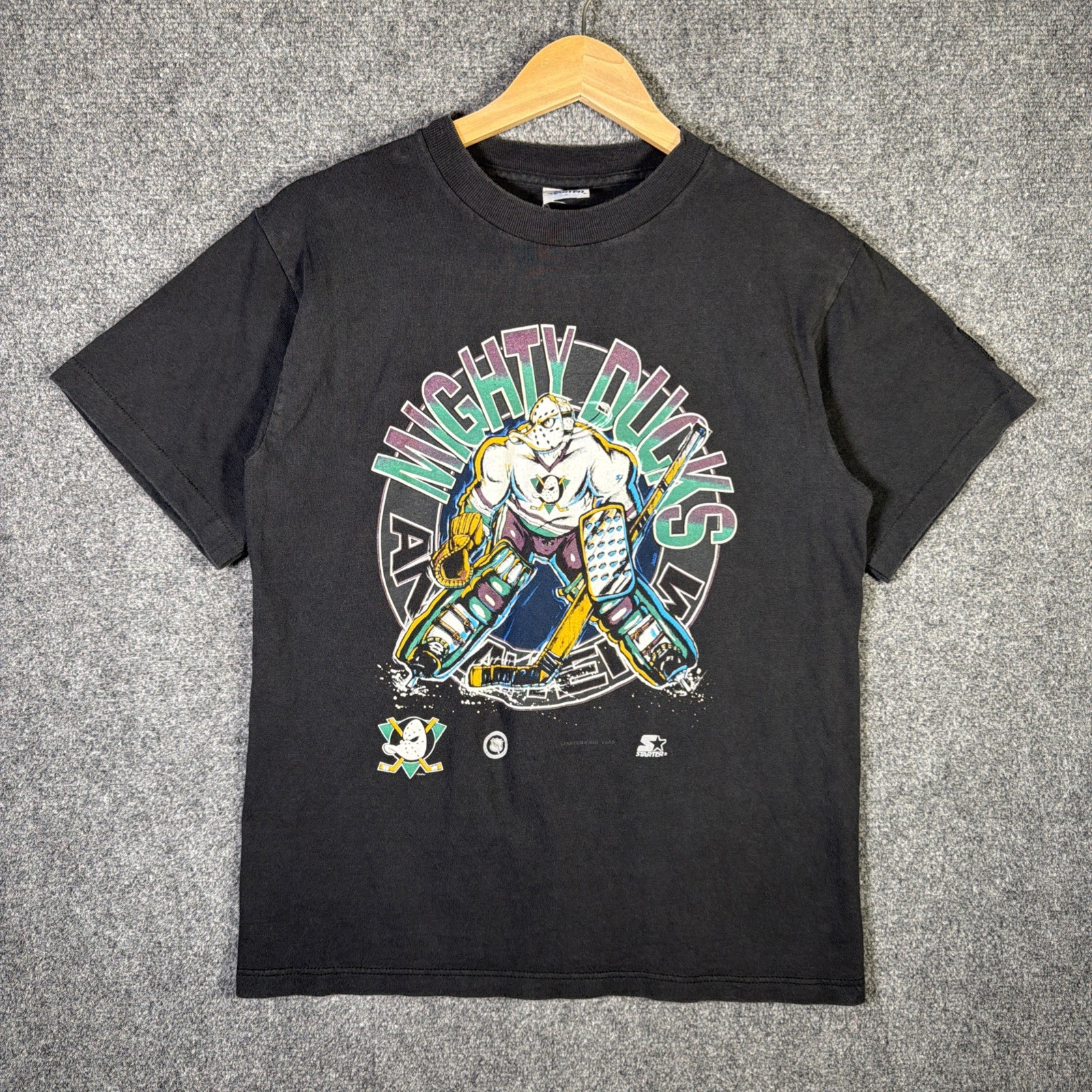 Vintage Mighty Ducks Shirt Adult Small 90s Hockey NHL Anaheim California USA