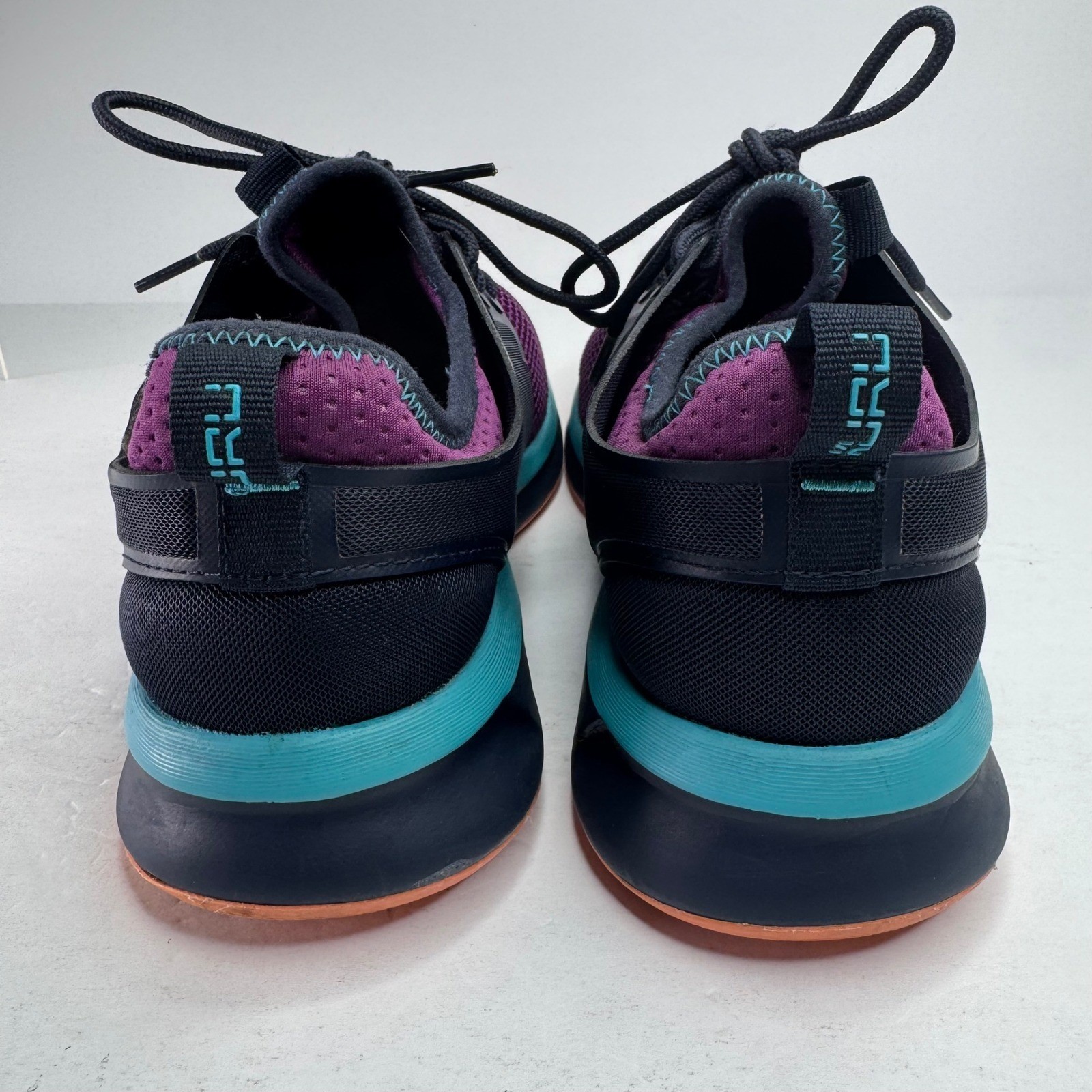 Kuru Atom Womens 8.5 Wide Purple Navy Teal Athletic Walking Running Shoes