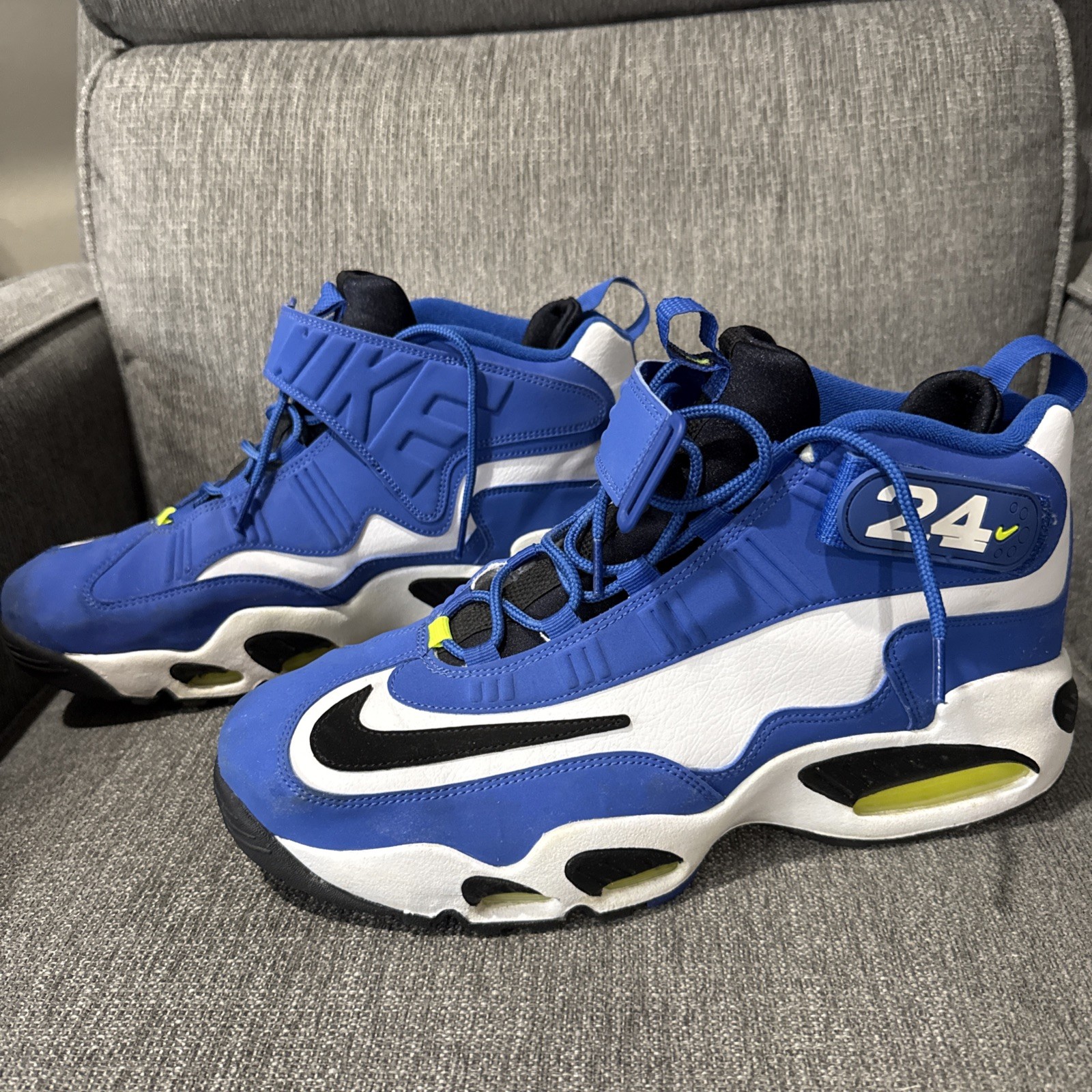 NIKE AIR GRIFFEY MAX 1 USED SIZE 13 VARSITY ROYAL BLACK VOLT DJ5161 400
