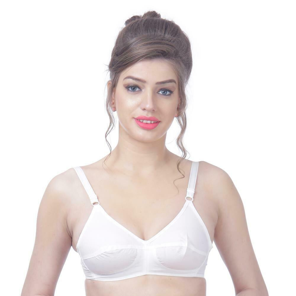 100% Cotton Light Weight Wire free Ultimate Lift True Support Women Bra unPadded