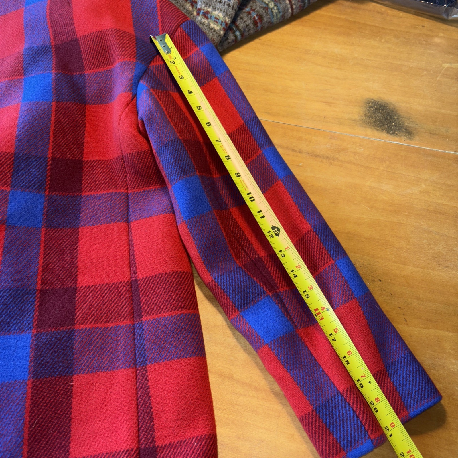 51 J Crew Oversized topcoat in plaid Italian stadium cloth wool S Flawless