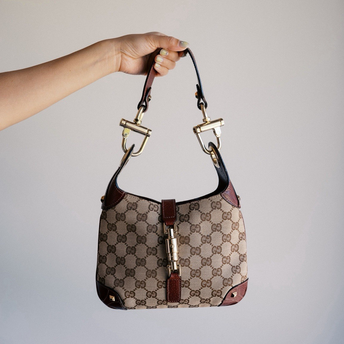 GUCCI JACKIE GG CANVAS HOBO BAG – TOM FORD ERA