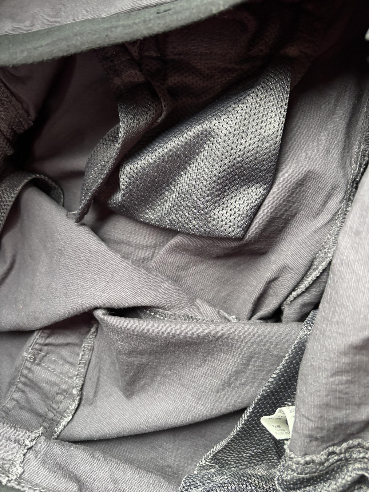 LEG3ND Discovery Shorts Mens Large Gray Ripstop Drawstring Casual Elastic Waist