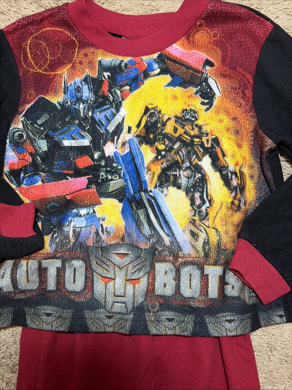 Boys Cars Character And Transformers Character Pajamas Set Of 2 Size 4T