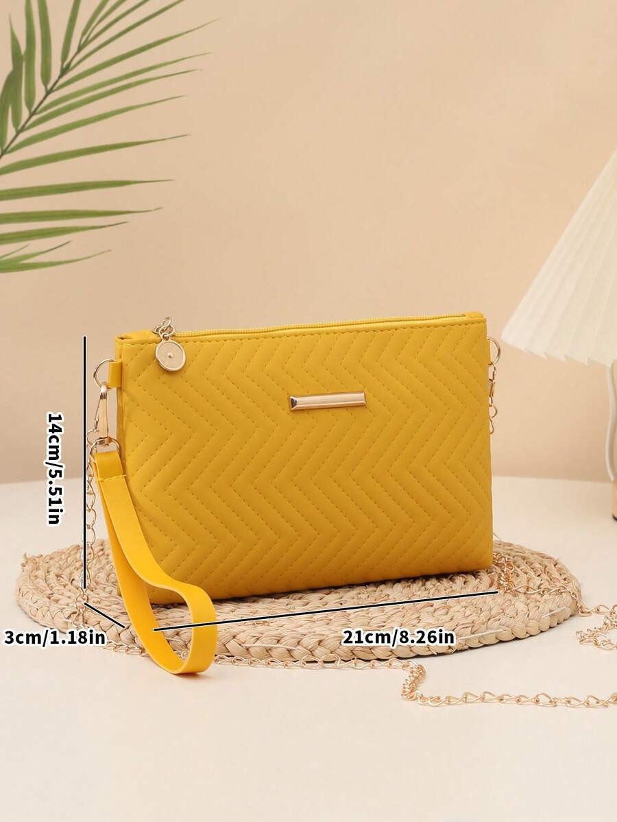 Small Square Bag Women PU Leather Crossbody Chain Purse Casual Shoulder Mini