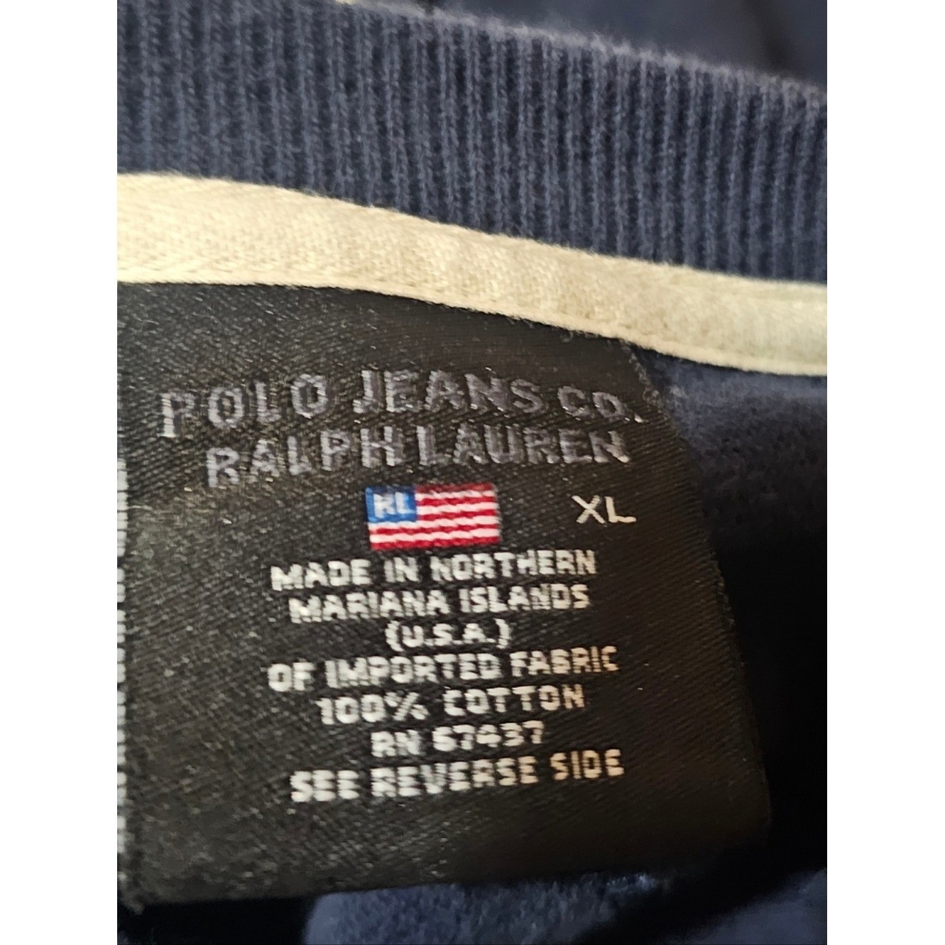 Men’s Navy & Yellow Logo Crewneck Sweatshirt