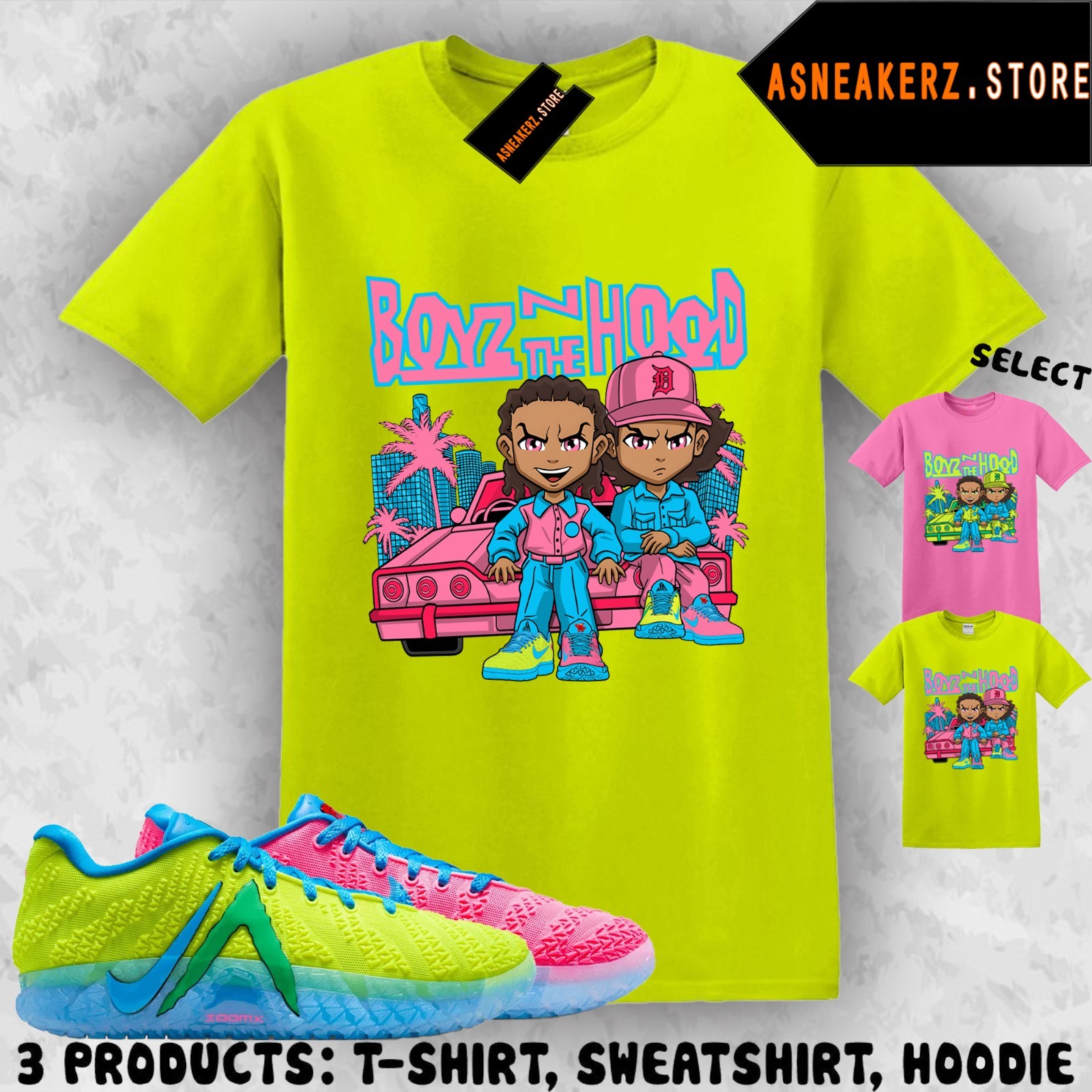 Tee Shirt Matching Ja 3 Kool Aid 2026 Match Sneaker The Boondocks Boyz T-Shirt