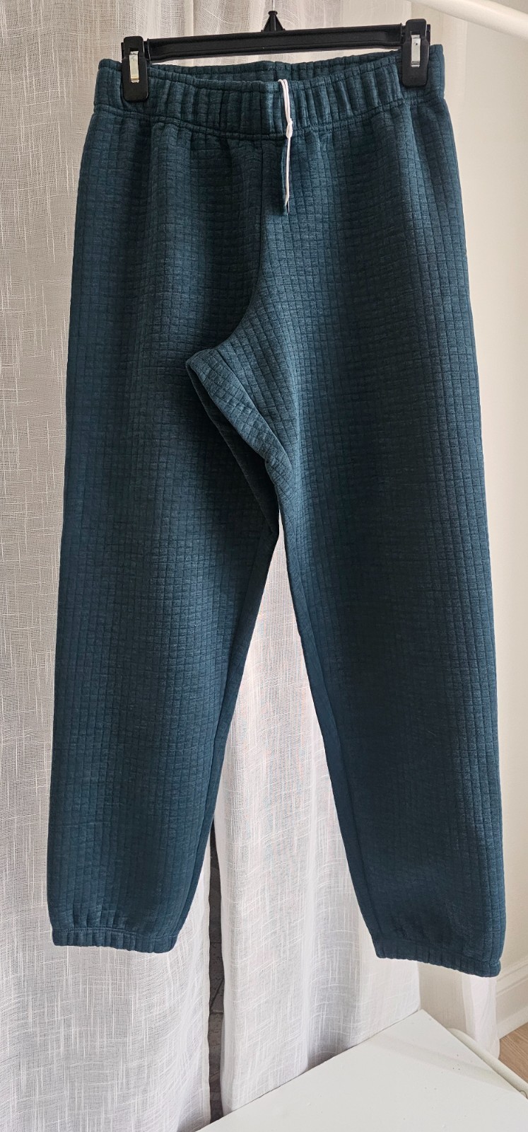 Marine Layer Corbet Quilted Joggers Dark Teal Heather Size XS NWT $ 128