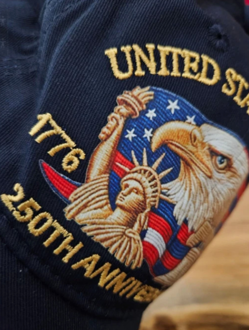 USA 250th Anniversary Hat Eagle & Liberty United States Cap