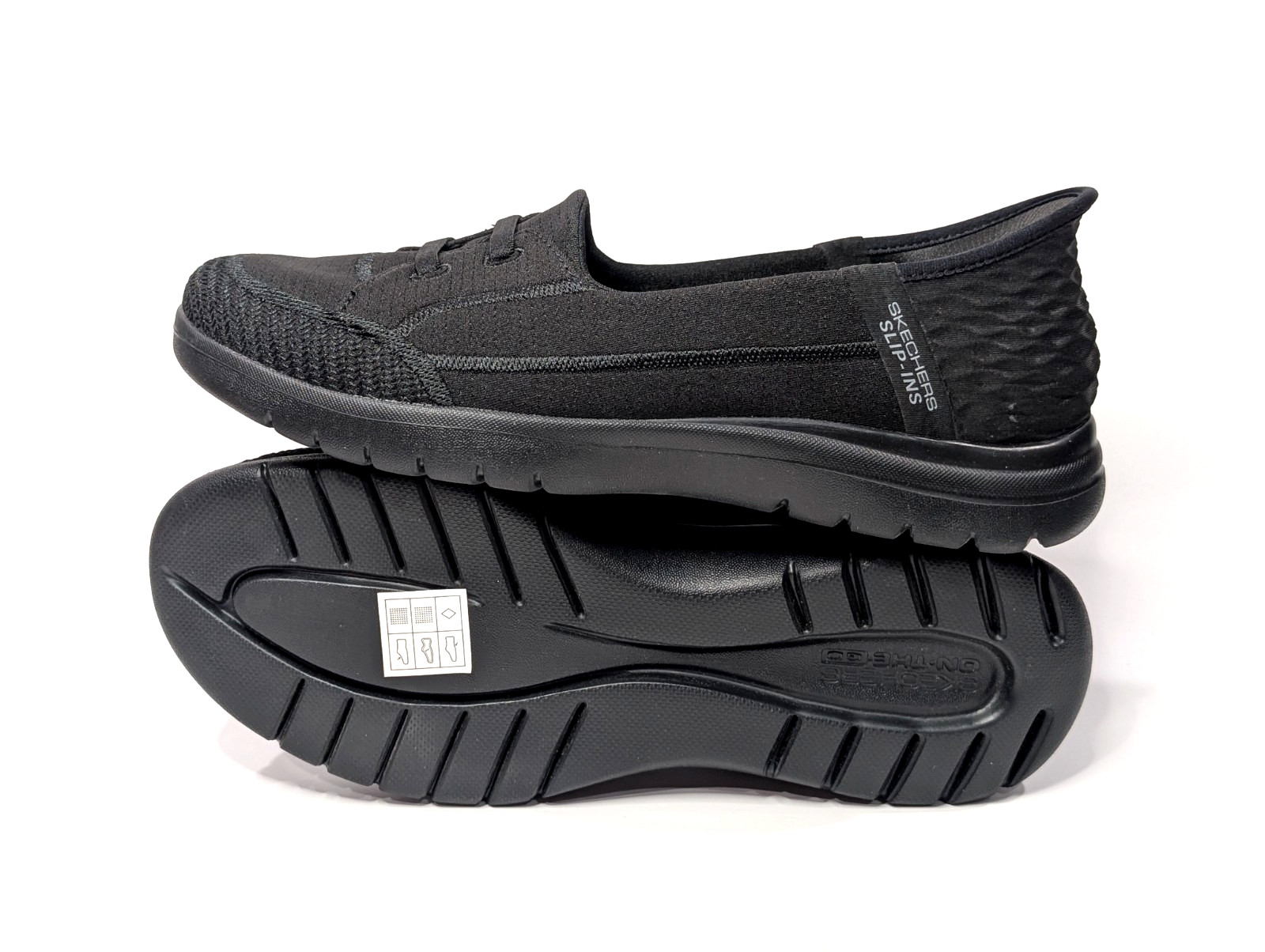 Skechers Slip-Ins On-The-Go Flex Top Notch Black Women’s Shoes- Size 7 NWOB
