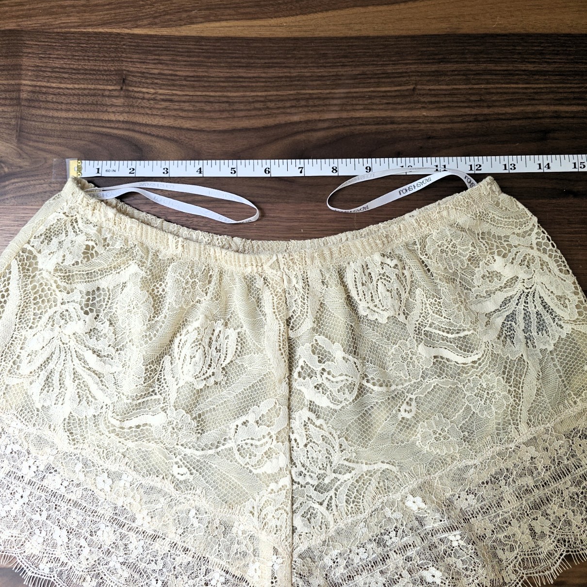 Tadashi Shoji Intimate Lace Cami Tap Shorts Pajama Set Ivory Bridal Sz XS